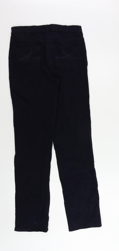 Womens UK Size 8 Marks and Spencer Regular Fit Straight Blue Jeans