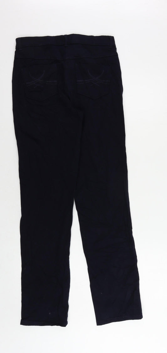 Womens UK Size 8 Marks and Spencer Regular Fit Straight Blue Jeans