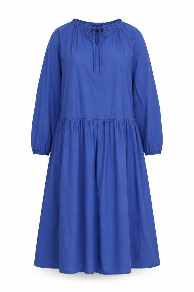 Marks and Spencer Womens Blue Cotton A-Line Size 8 V-Neck Pullover