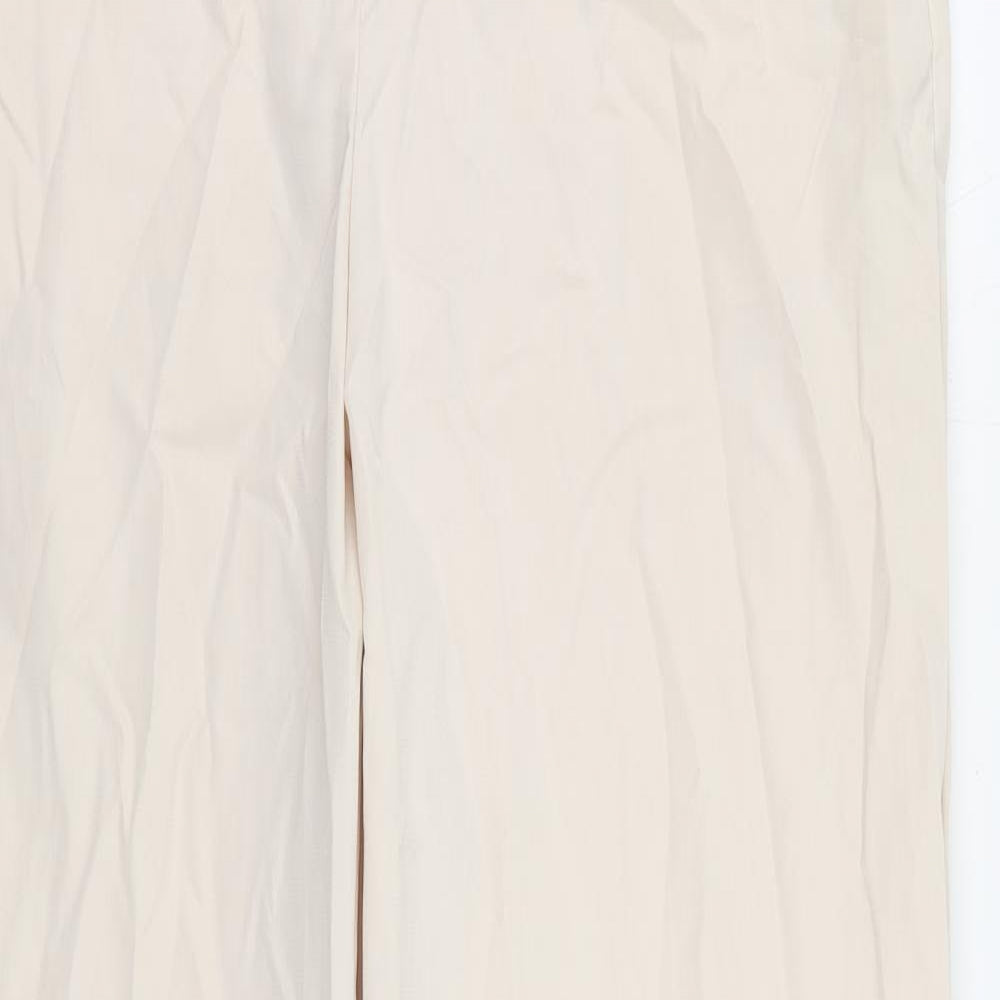 Womens UK Size 16 Marks and Spencer Regular Fit Chino Beige Trousers