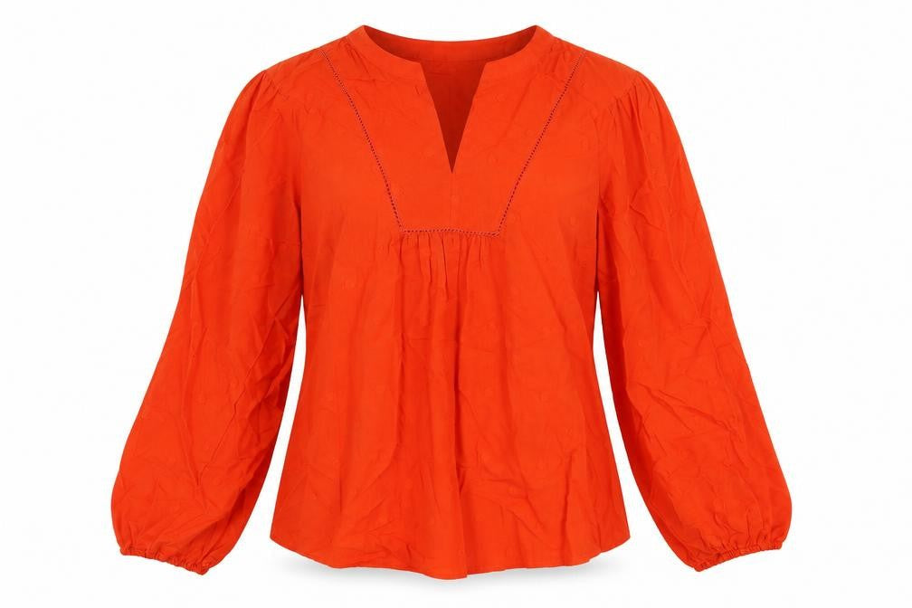 Womens UK Size 8 Marks and Spencer Red Basic Blouse