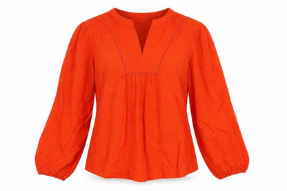 Womens UK Size 8 Marks and Spencer Red Basic Blouse