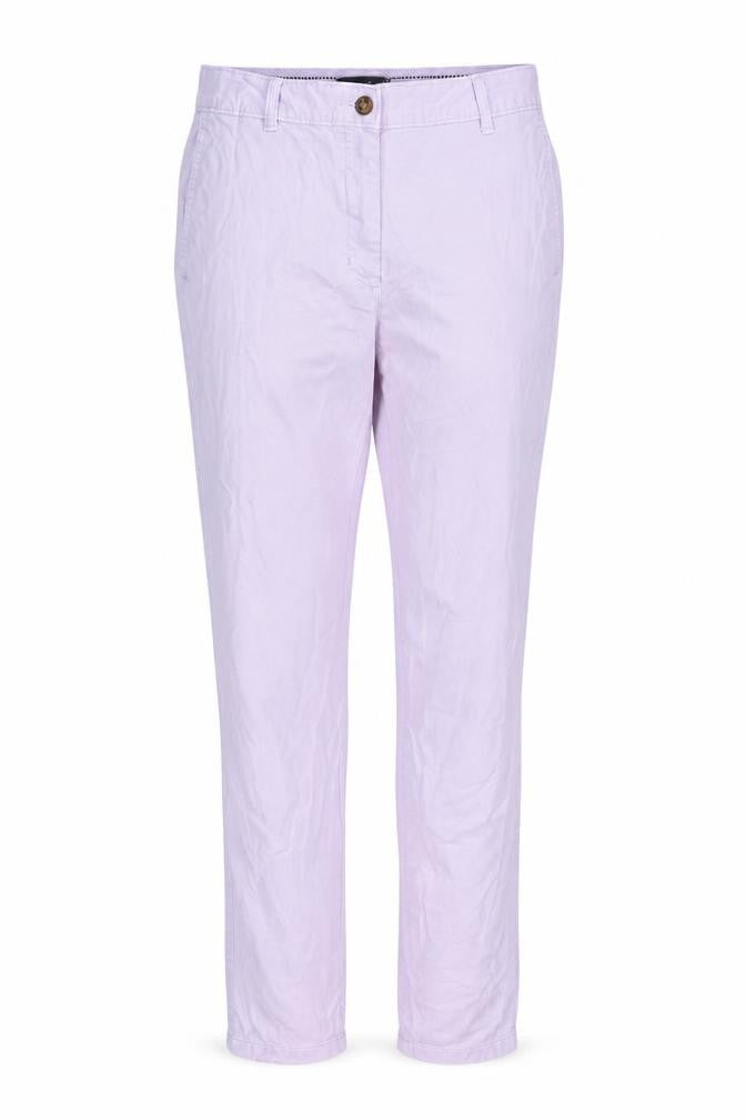 Womens UK Size 8 Marks and Spencer Regular Fit Chino Purple Trousers