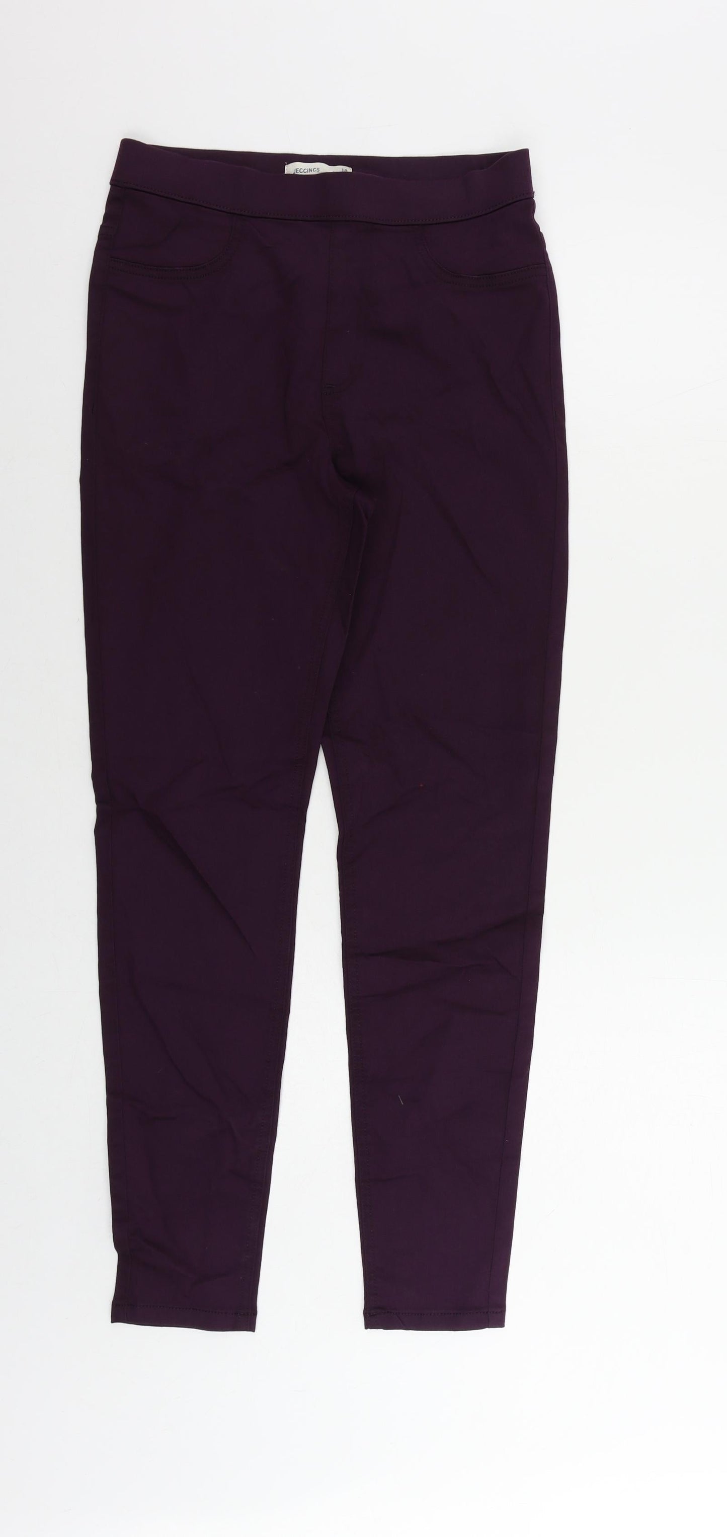 Womens UK Size 10 Marks and Spencer Regular Fit Jegging Purple Jeans