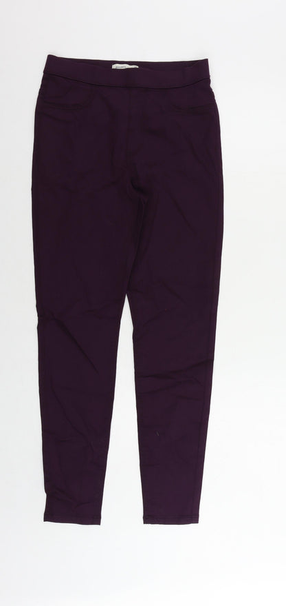Womens UK Size 10 Marks and Spencer Regular Fit Jegging Purple Jeans