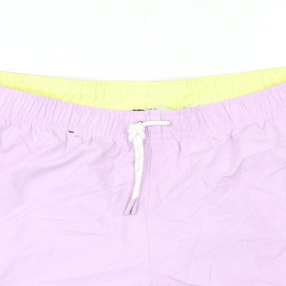 Marks and Spencer Mens Purple Polyester Bermuda Shorts Size 2XL L6 in Regular Drawstring