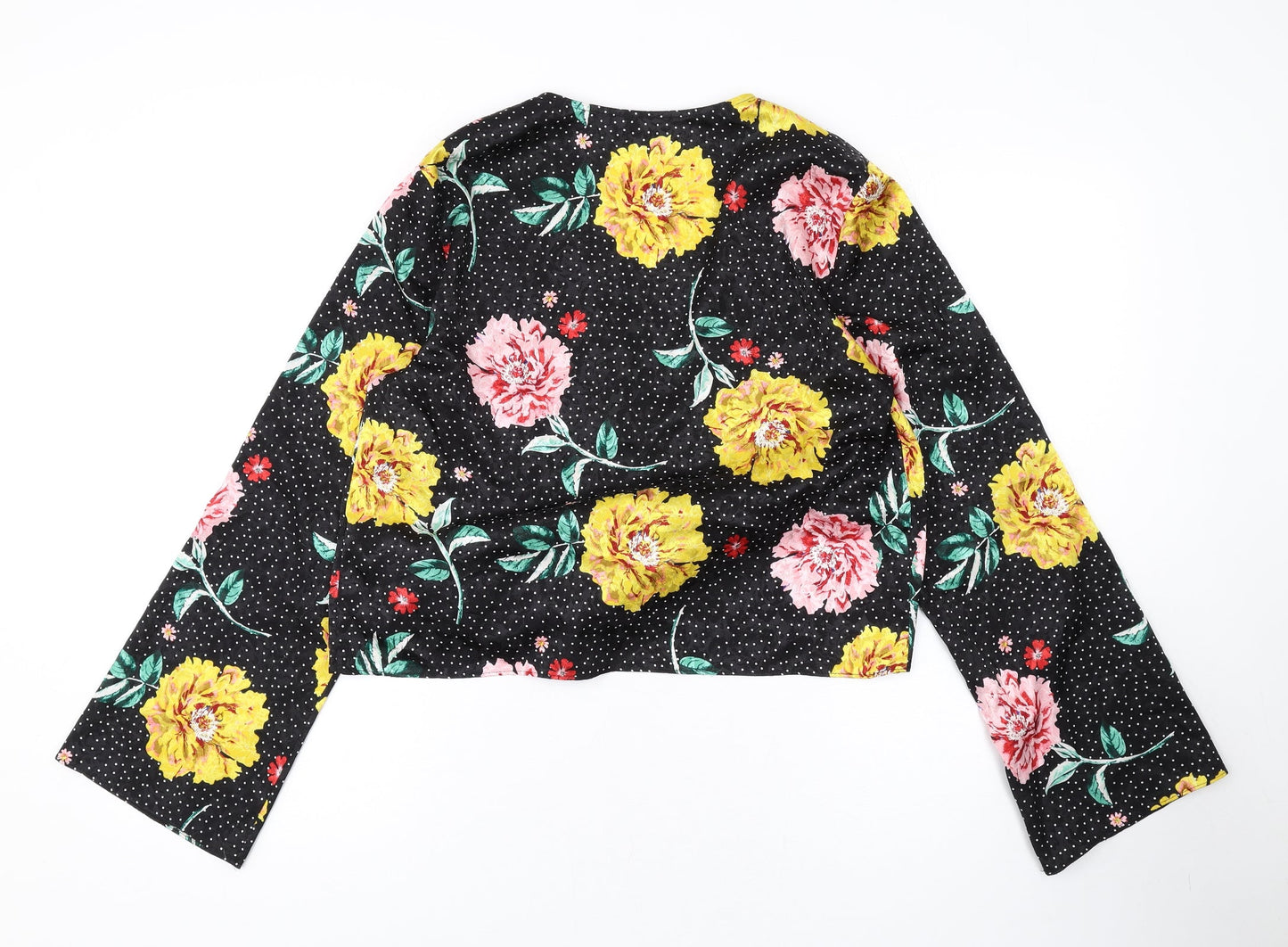 Womens UK Size 10 Topshop Black Basic Blouse