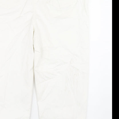 Womens UK Size 24 Marks and Spencer Regular Fit Straight White Jeans