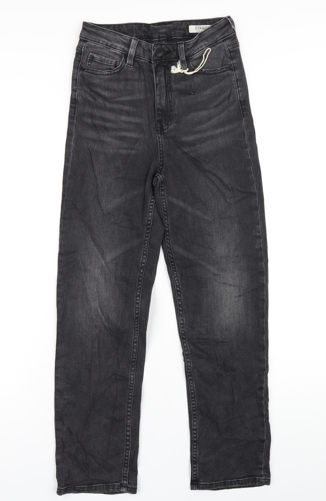 Womens UK Size 8 Marks and Spencer Regular Fit Straight Grey Jeans