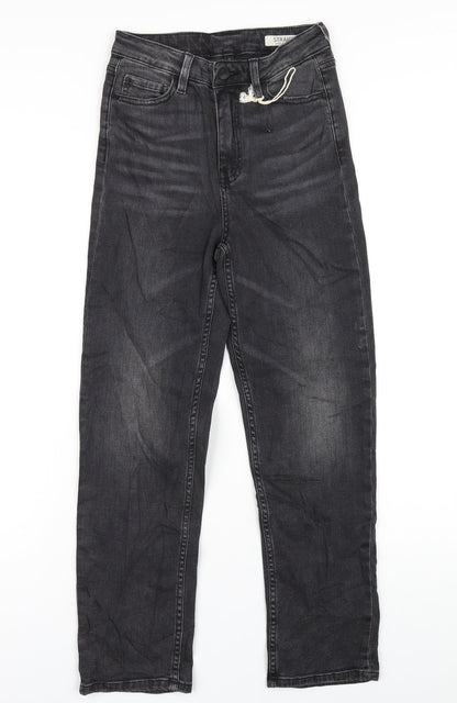 Womens UK Size 8 Marks and Spencer Regular Fit Straight Grey Jeans