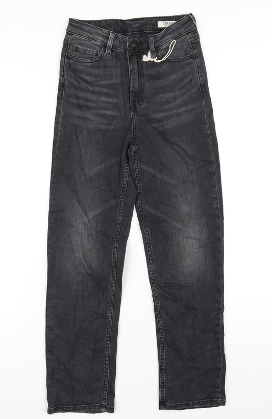 Womens UK Size 8 Marks and Spencer Regular Fit Straight Grey Jeans