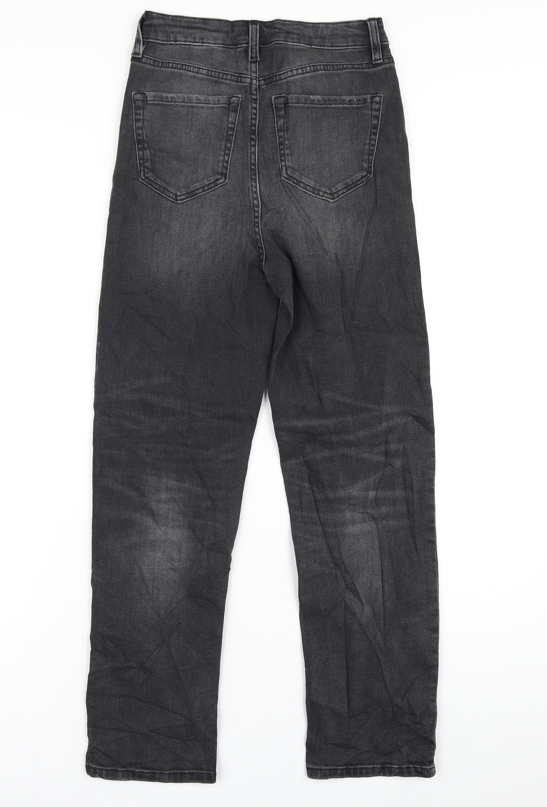 Womens UK Size 8 Marks and Spencer Regular Fit Straight Grey Jeans