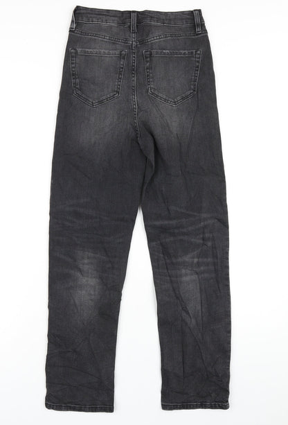 Womens UK Size 8 Marks and Spencer Regular Fit Straight Grey Jeans