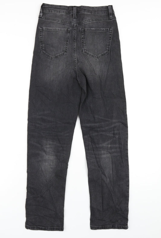 Womens UK Size 8 Marks and Spencer Regular Fit Straight Grey Jeans