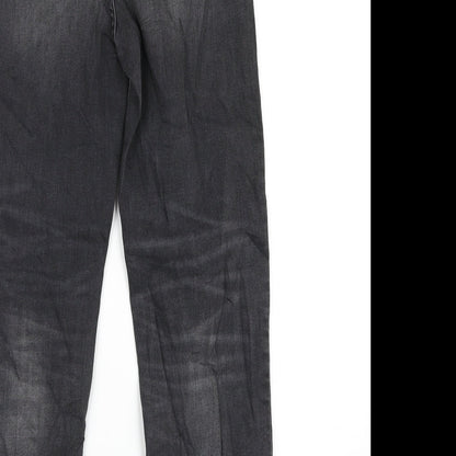 Womens UK Size 8 Marks and Spencer Regular Fit Straight Grey Jeans