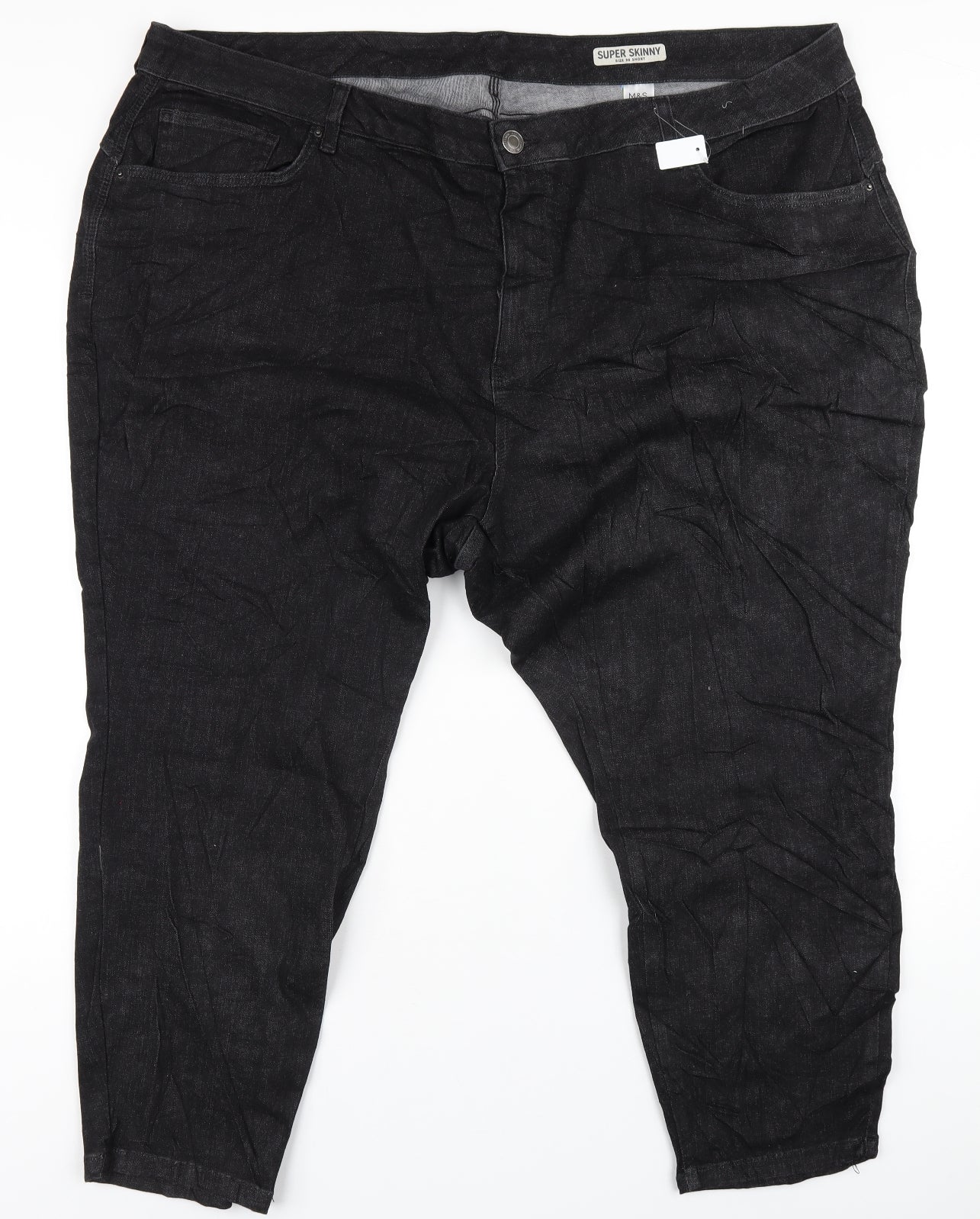 Womens UK Size 30 Marks and Spencer Regular Fit Skinny Black Jeans