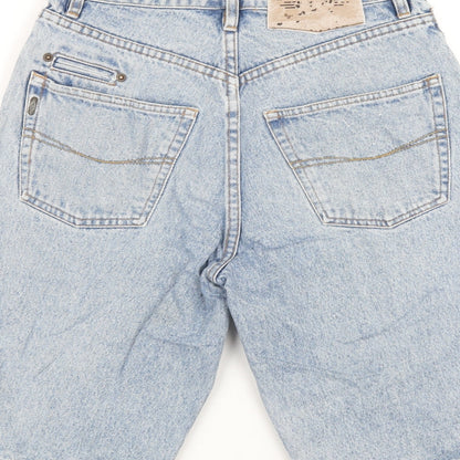 Pepe Jeans Mens Blue Cotton Bermuda Shorts Size 30 in L12 in Regular Zip