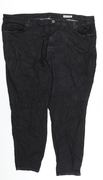 Womens UK Size 32 in Marks and Spencer Regular Fit Skinny Black Jeans