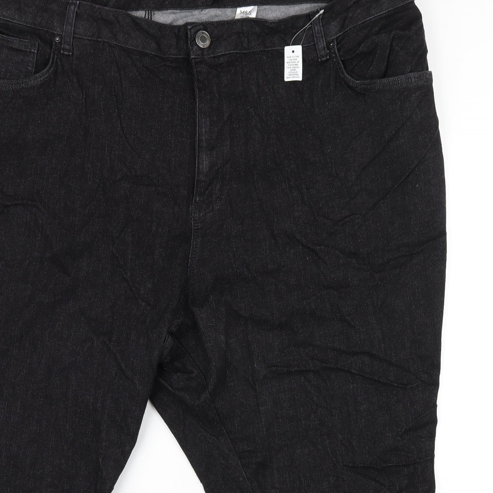 Womens UK Size 32 in Marks and Spencer Regular Fit Skinny Black Jeans
