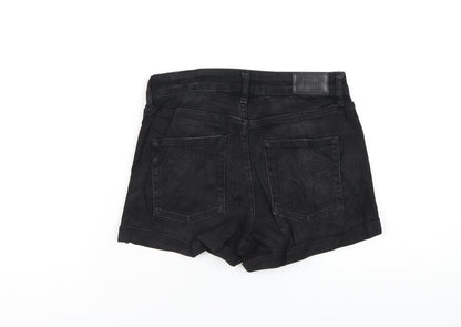 BDG Womens Black Cotton Boyfriend Shorts Size 26 in Regular Zip
