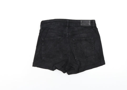 BDG Womens Black Cotton Boyfriend Shorts Size 26 in Regular Zip