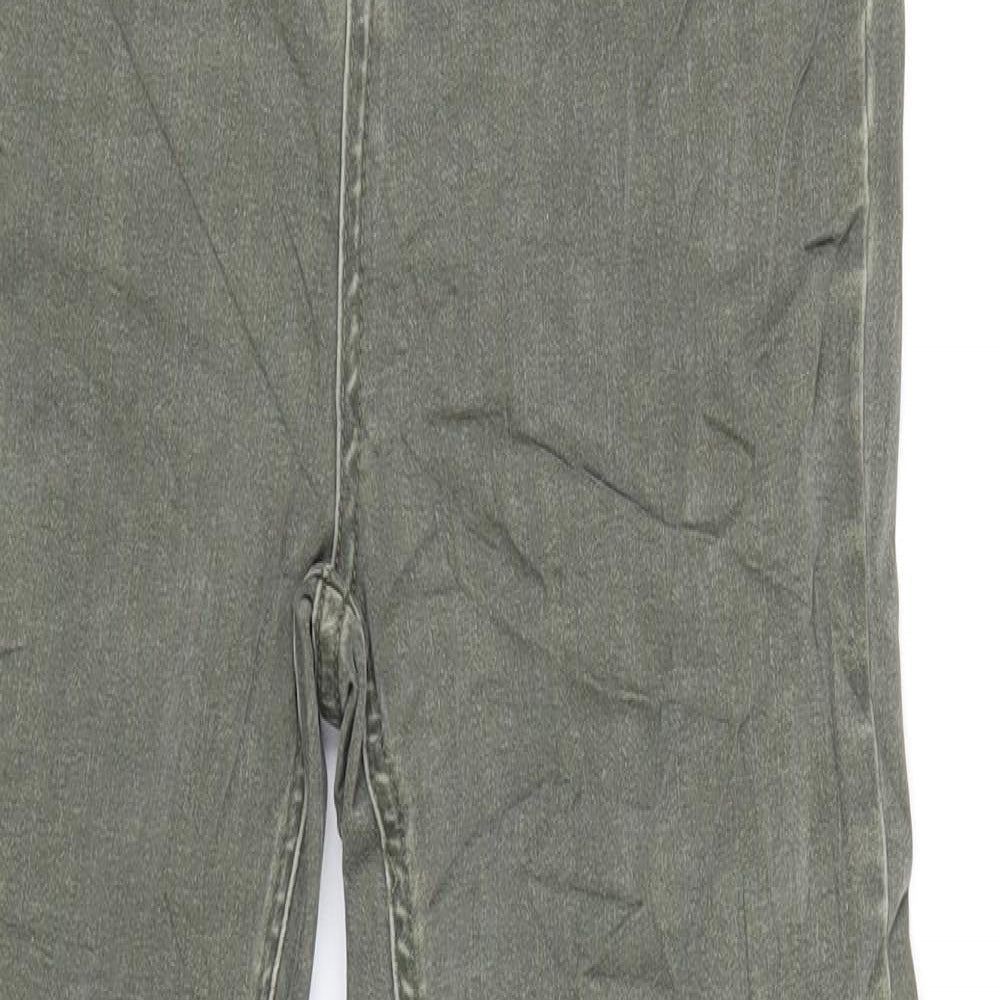 Per Una Womens Green Cotton Skinny Jeans Size 8 L30 in Regular Zip