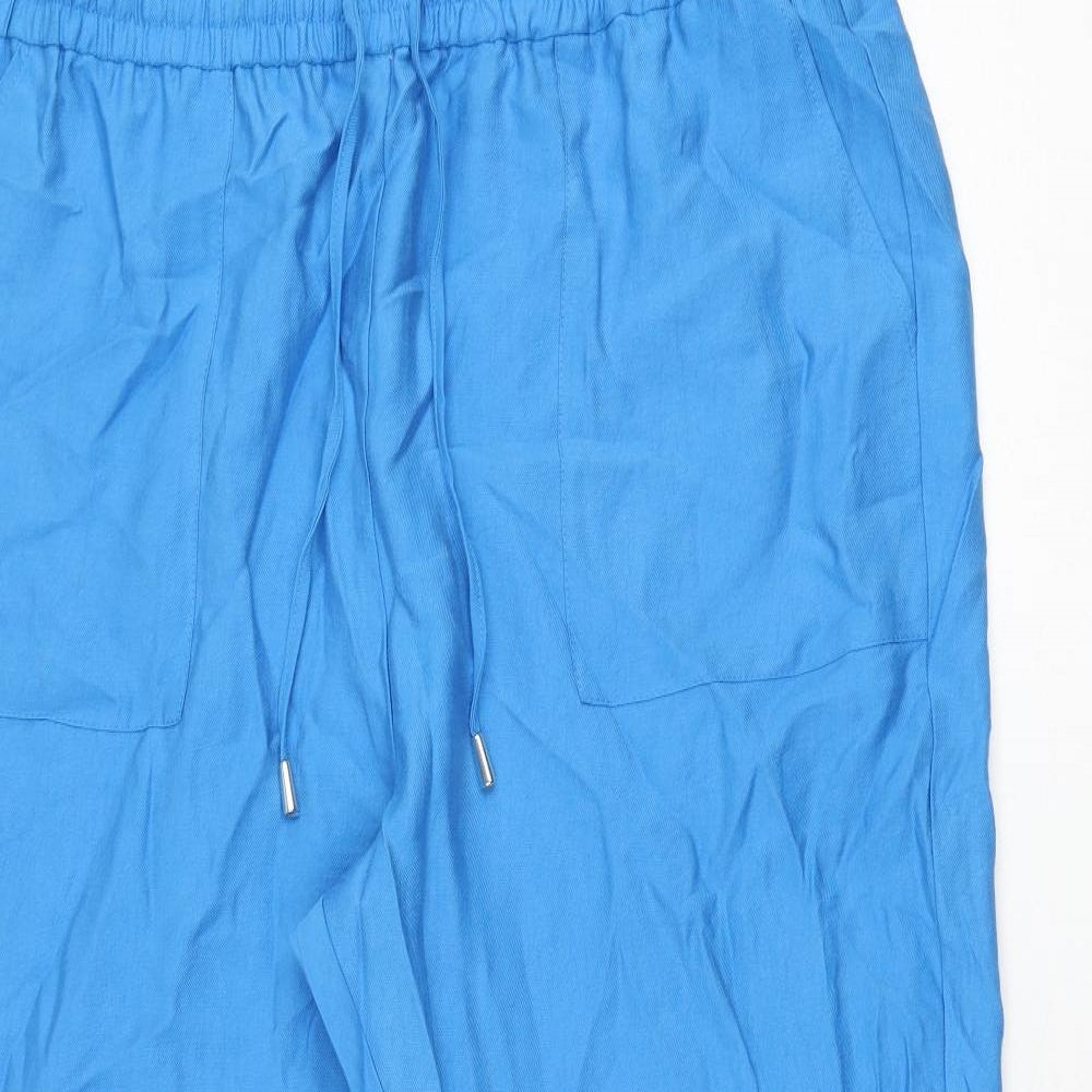 Womens UK Size 20 Marks and Spencer Regular Fit  Blue Trousers