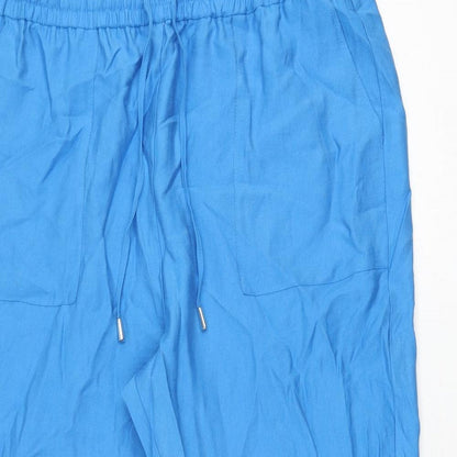 Womens UK Size 20 Marks and Spencer Regular Fit  Blue Trousers