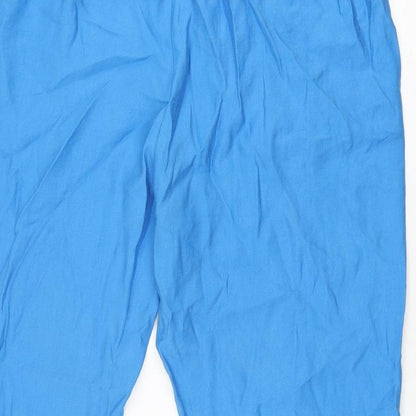 Womens UK Size 20 Marks and Spencer Regular Fit  Blue Trousers