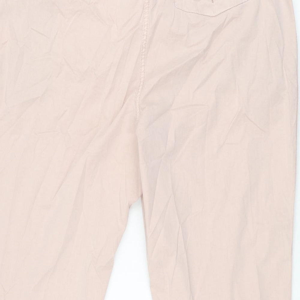 Womens UK Size 20 Marks and Spencer Regular Fit Chino Pink Trousers