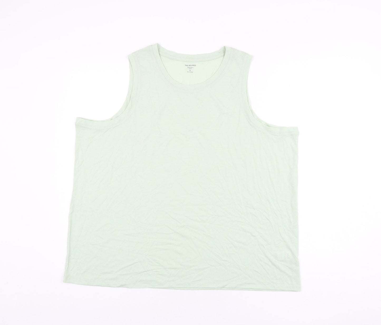 Womens UK Size 20 Marks and Spencer Green Basic Tank