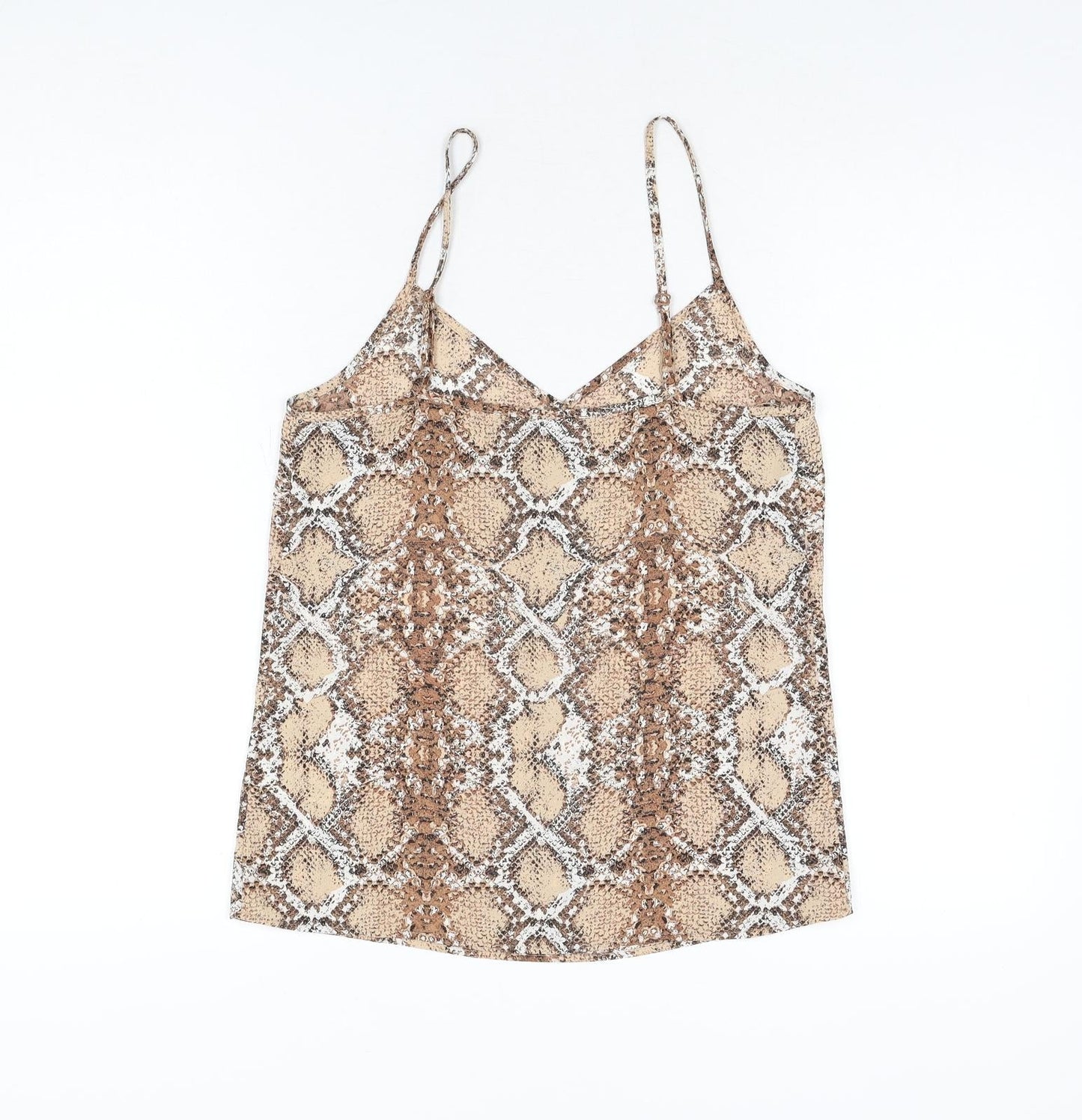 Womens UK Size 6 Marks and Spencer Brown Camisole T-Shirt