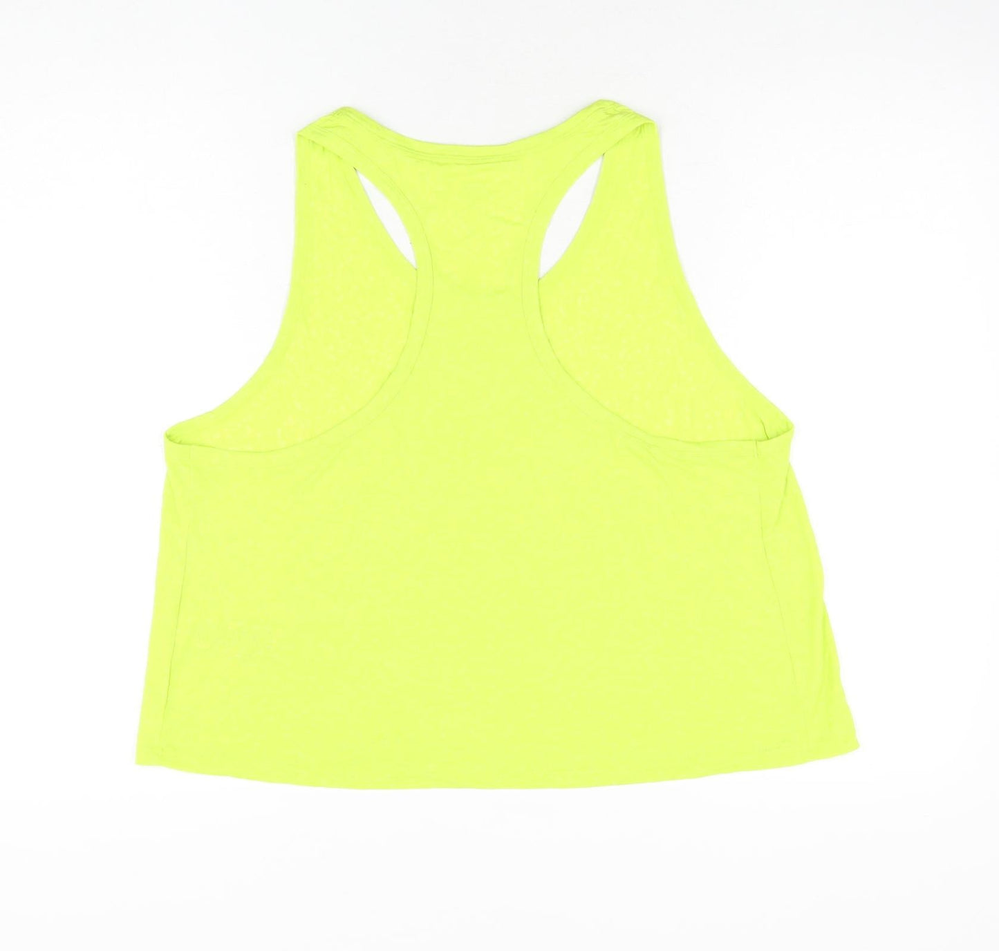 Goodmove Womens Green Polyester Basic Tank Size 18 Round Neck Pullover