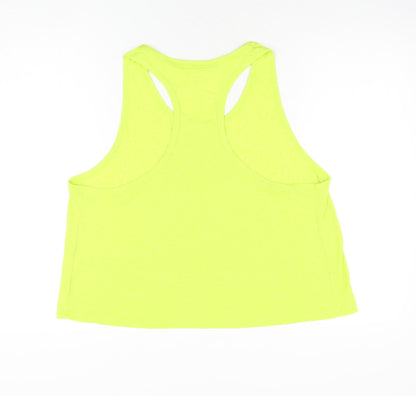 Goodmove Womens Green Polyester Basic Tank Size 18 Round Neck Pullover