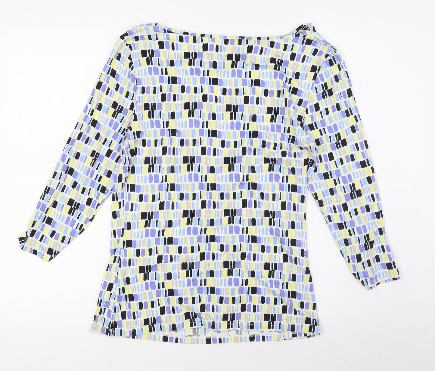 Womens UK Size M Linea Multicoloured Basic Blouse