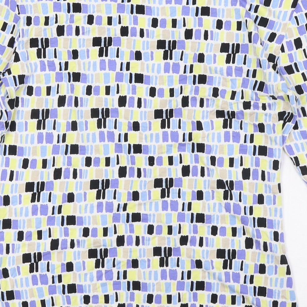 Womens UK Size M Linea Multicoloured Basic Blouse