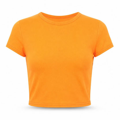 Womens UK Size 6 PRETTYLITTLETHING Orange Cropped Blouse