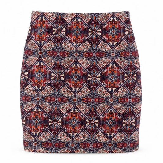 Womens UK Size 6 New Look Multicoloured Straight & Pencil Skirt