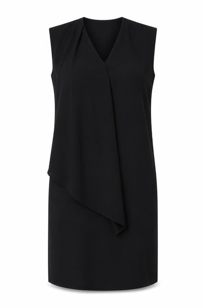 ASOS Womens Black Polyester A-Line Size 10 V-Neck Pullover - Layered