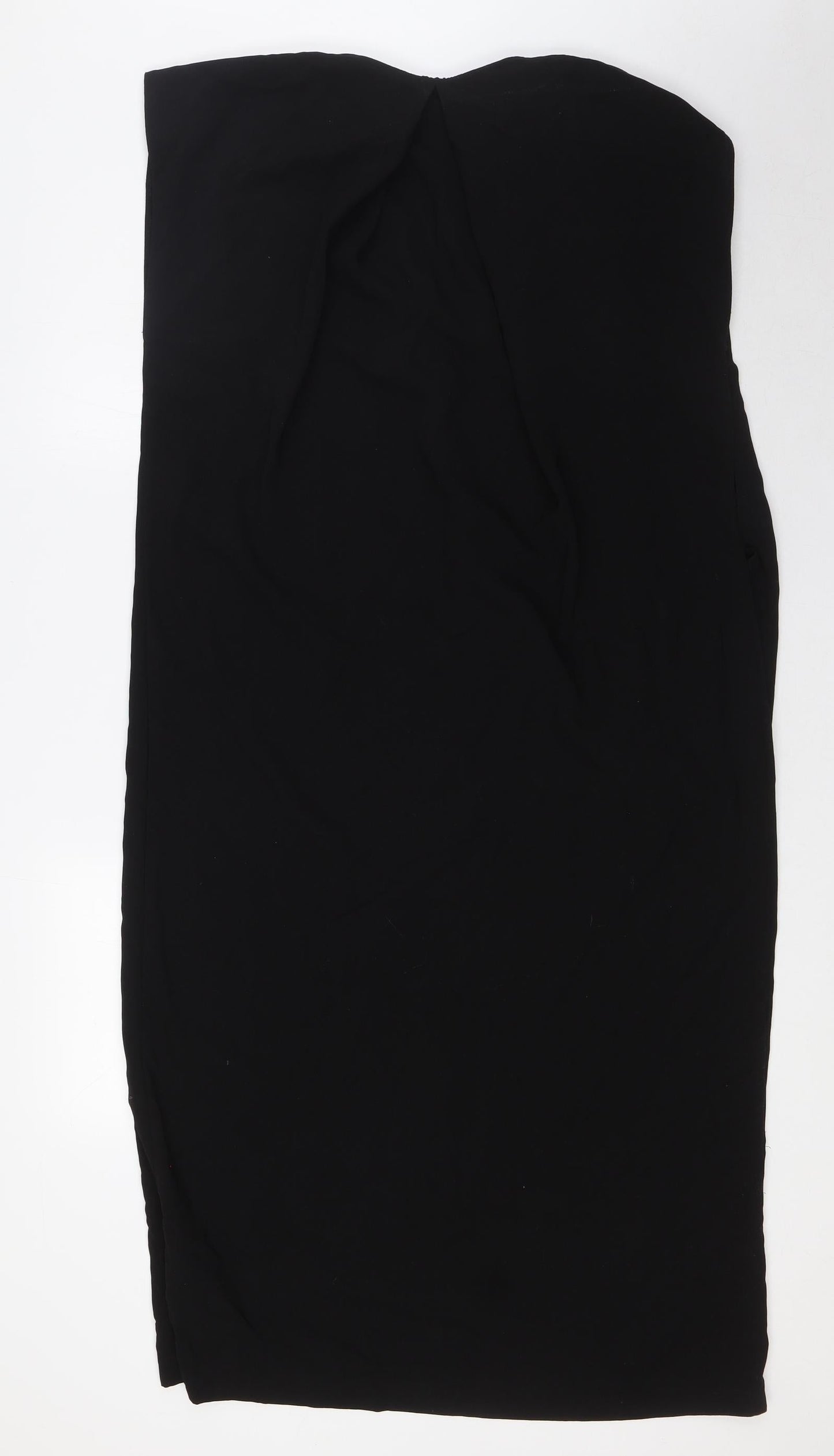ASOS Womens Black Polyester A-Line Size 10 V-Neck Pullover - Layered