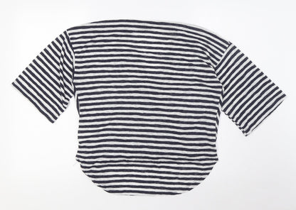 Womens UK Size M COIN 1804 Blue Basic Blouse