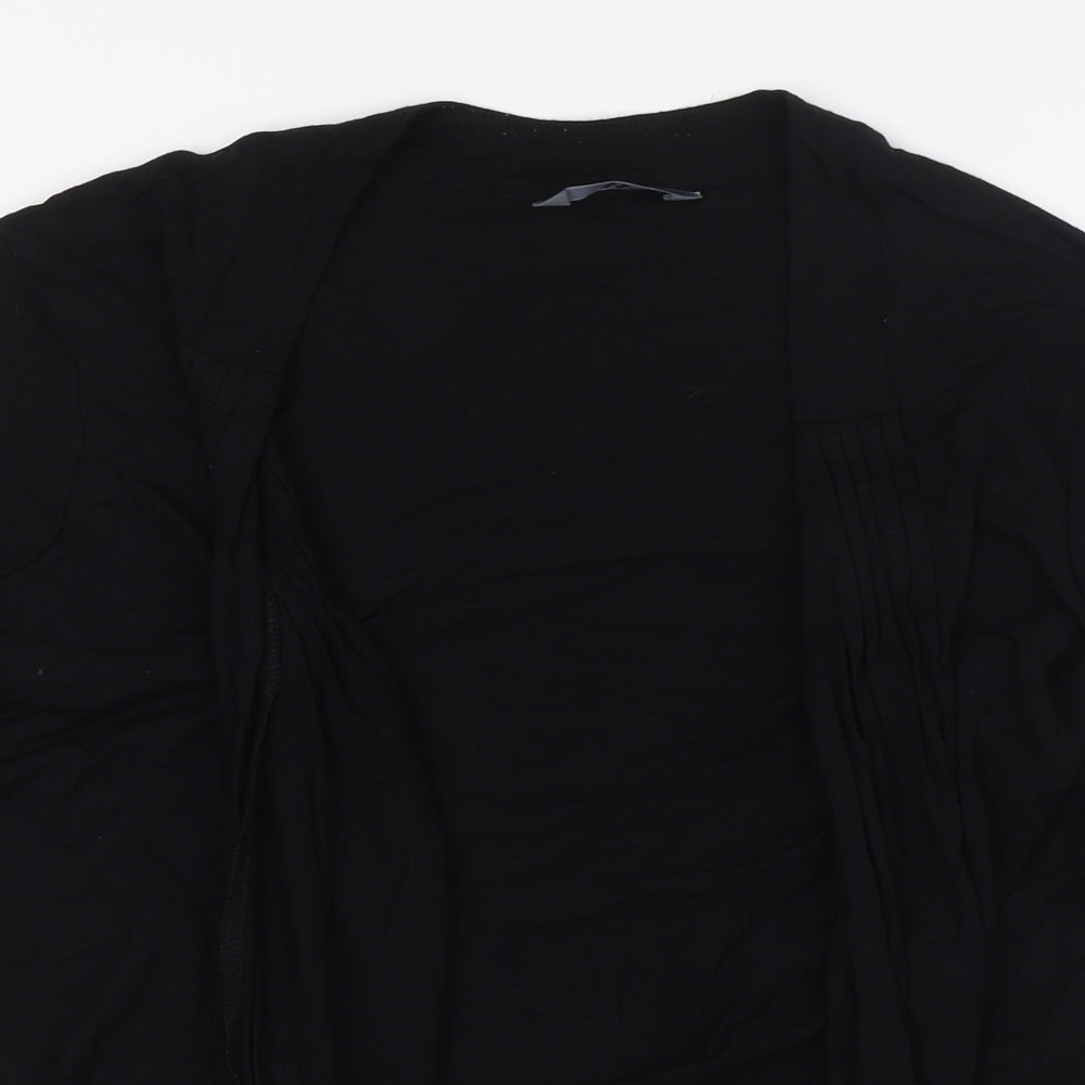 BHS Womens Black V-Neck Viscose Cardigan Jumper Size 12 - Waterfall