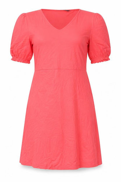 Marks and Spencer Womens Pink Viscose A-Line Size 12 V-Neck Pullover