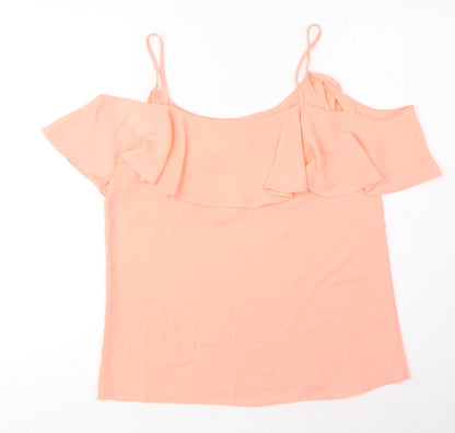 Womens UK Size S Vera&Lucy Orange Camisole Blouse