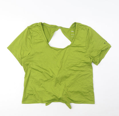 Womens UK Size 18 ASOS Green Basic T-Shirt