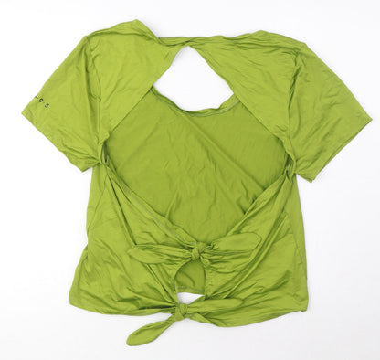 Womens UK Size 18 ASOS Green Basic T-Shirt