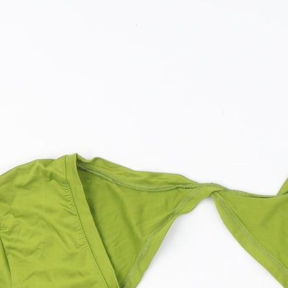 Womens UK Size 18 ASOS Green Basic T-Shirt