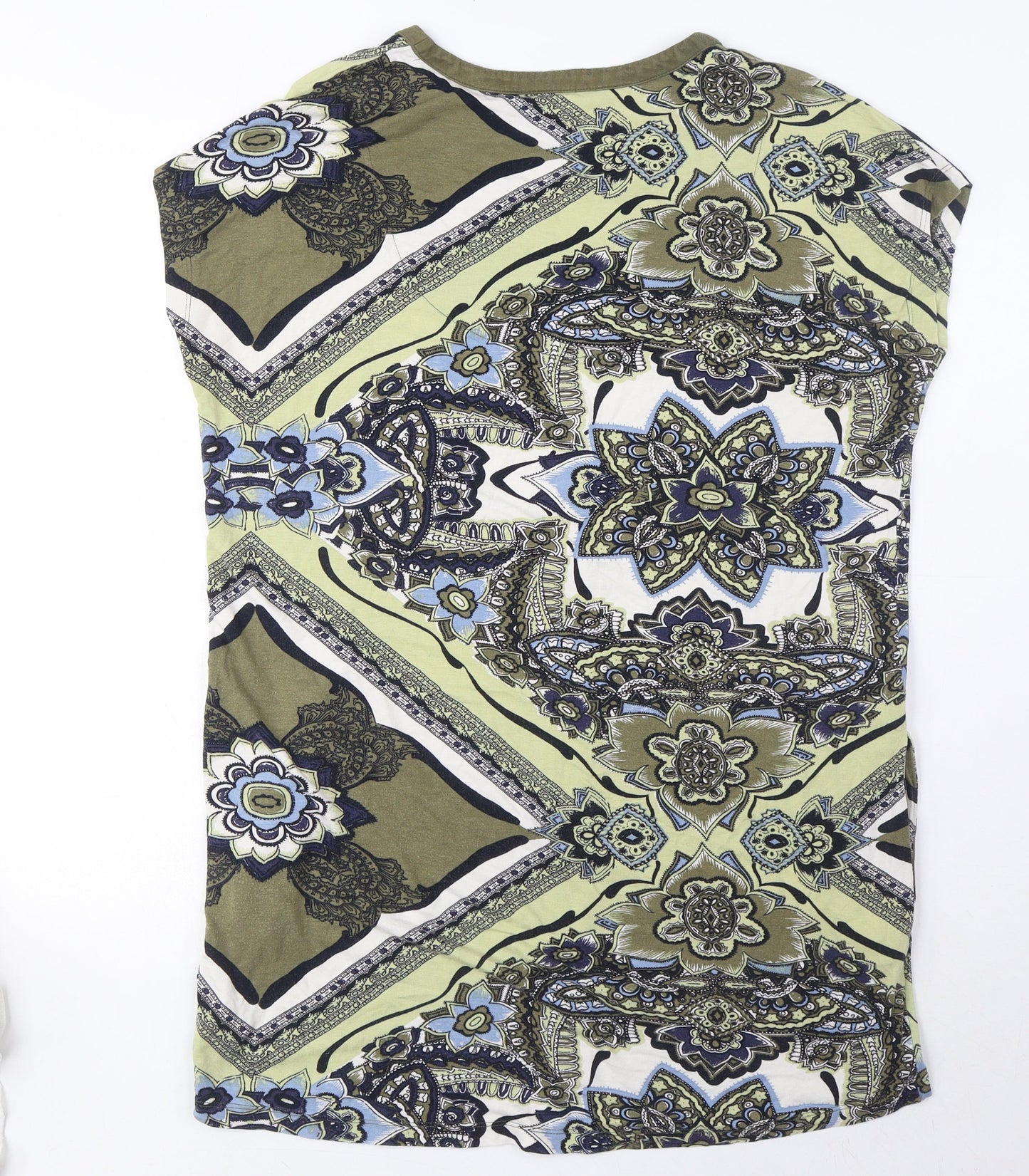 NEXT Womens Green Viscose T-Shirt Dress Size 10 Sweetheart Pullover