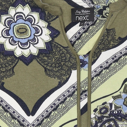 NEXT Womens Green Viscose T-Shirt Dress Size 10 Sweetheart Pullover