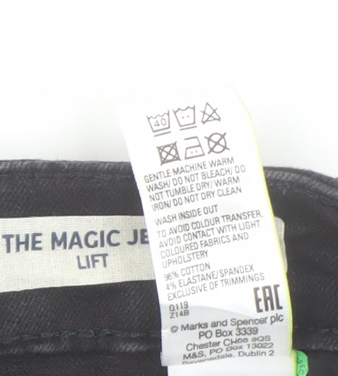 Womens UK Size 10 Marks and Spencer Regular Fit Skinny Black Jeans